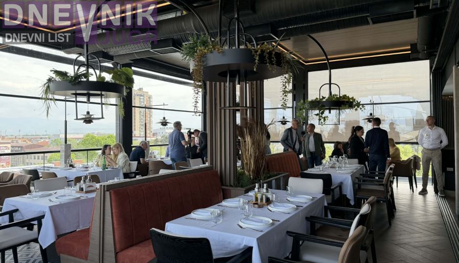 Novi restoran „Atika“ otvoren na krovu Hotela Leskovac – 35 novih radnih mesta i pogled na grad iz drugačijeg ugla (Foto/Video)